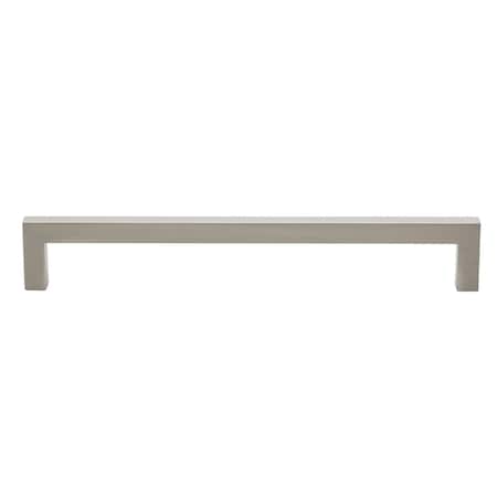 Gliderite Hardware 7-9/16 in. Center to Center Solid Square Bar Pull Satin Nickel 21683-192-SN-1